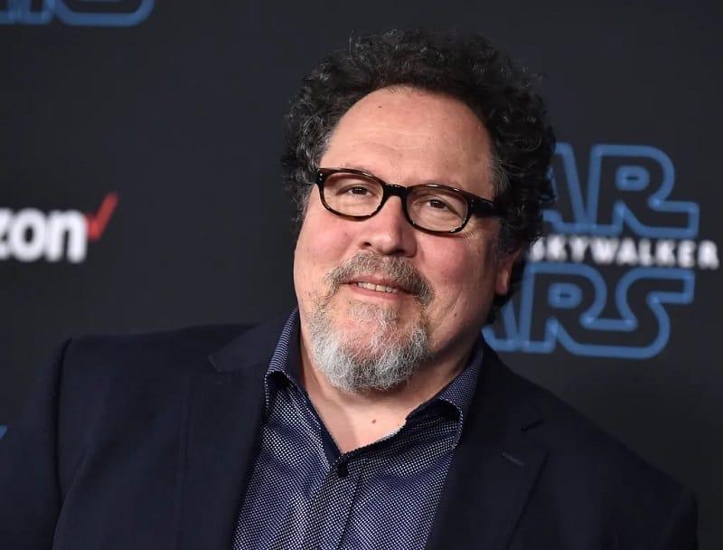 Jon Favreau on set